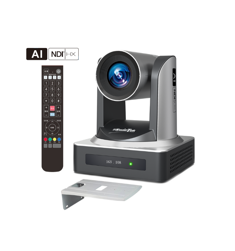 AI 云臺(tái)攝像機(jī)，支持NDI、SDI、HDMI、USB3.0輸出，支持AI自動(dòng)追蹤與1080p60直播